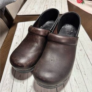 Dansko Dark Brown Leather Loafers